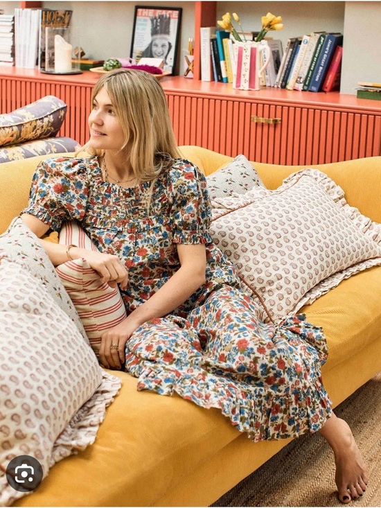 DÔEN Villette Midi Dress Liberty Lydden Garden XS